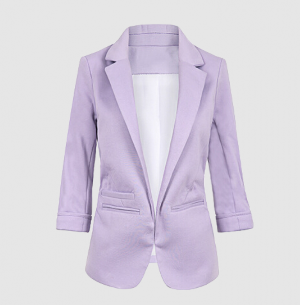Jas blazer dengan warna pastel